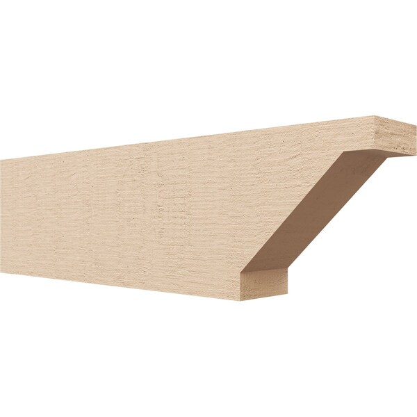 Ekena Millwork 4in. W x 8in. H x 28in. L Burlington Woodgrain TimberThane Rafter Tail, Primed Tan RFTUR04X08X28BURRCPR - main